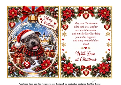 staffie bauble