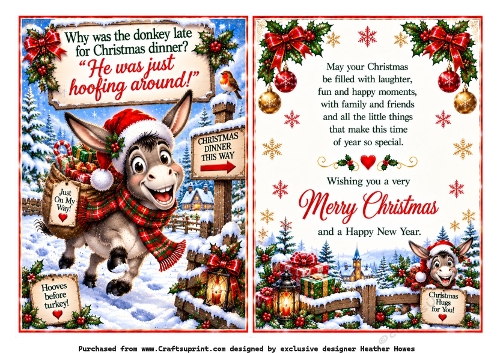 why was the donkey late for christmas dinner?