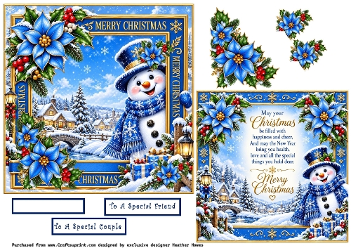 blue snowman