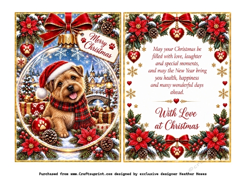 bauble norfolk terrier