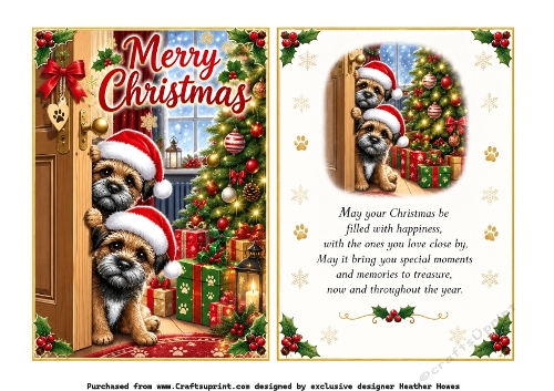 peeping border terriers
