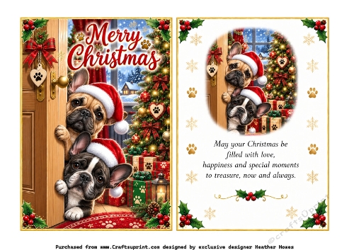 peeping french bulldogs