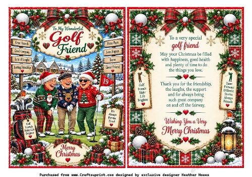 wonderful golf friends male christmas