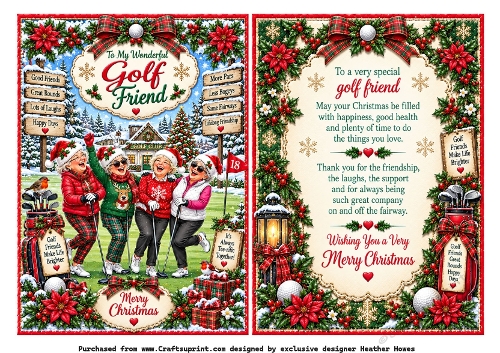 wonderful golf friends female christmas