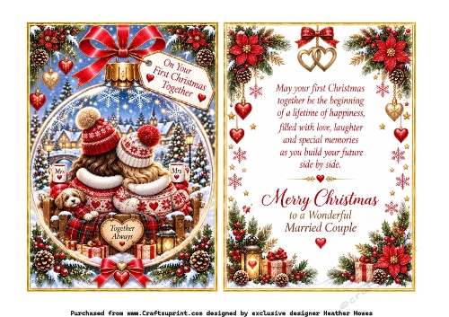 females  1st christmas as a married couple