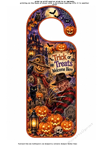 halloween door hanger 1