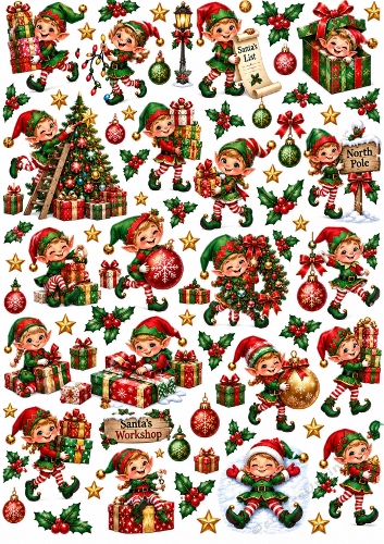 christmas backing elves