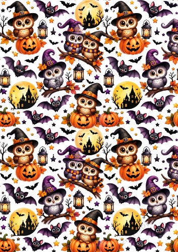 halloween backing owl
