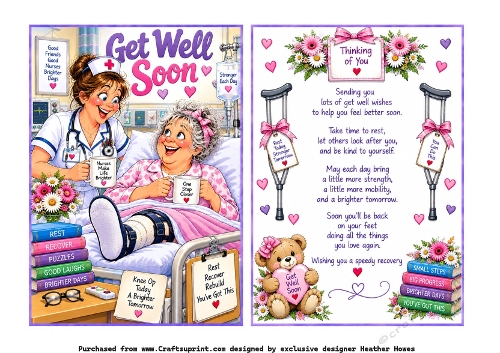 get well soon after your knee op female