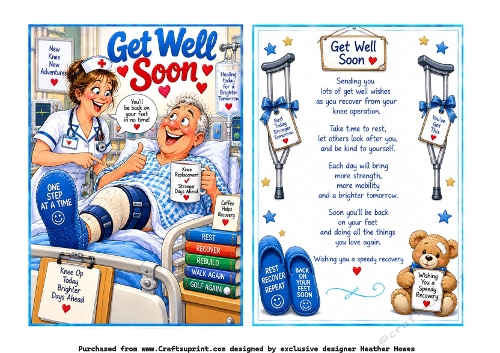 get well soon after your knee op male