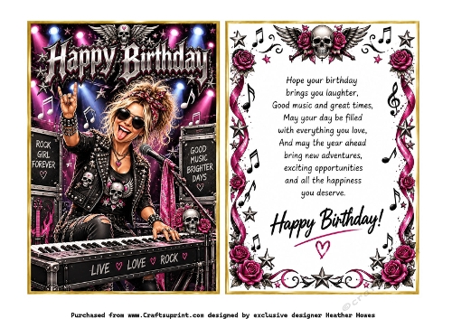 rock chic birthday 2 keyboard