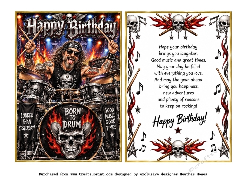 heavy metal male drums