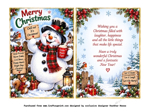 chill out snowman