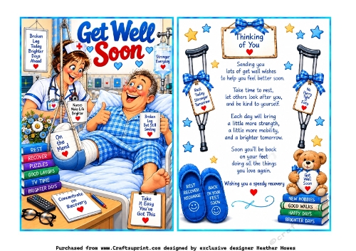 get well soon broken leg