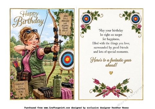 woman archery birthday