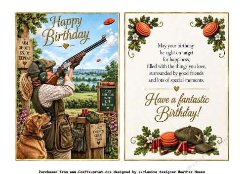 woman clay shooting