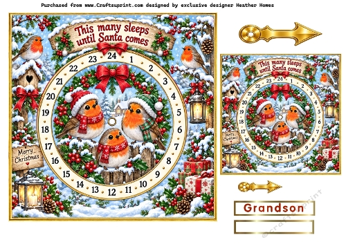 robin advent card