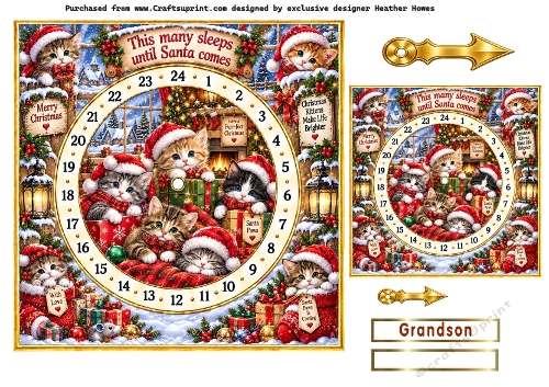 cats advent card