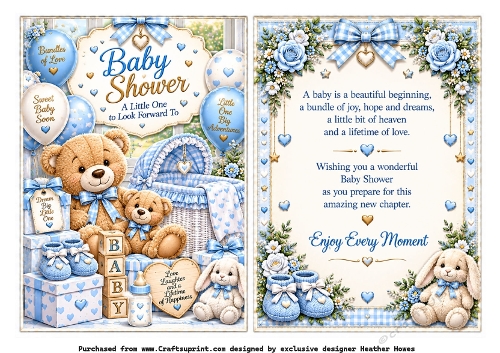 blue baby shower