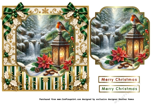 waterfall christmas