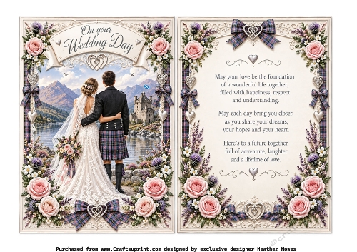 scottish wedding  bride and groom 
