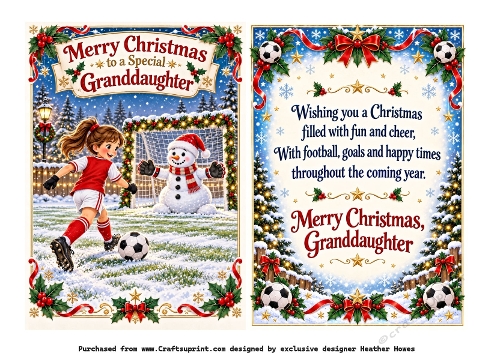 football granddaughter christmas