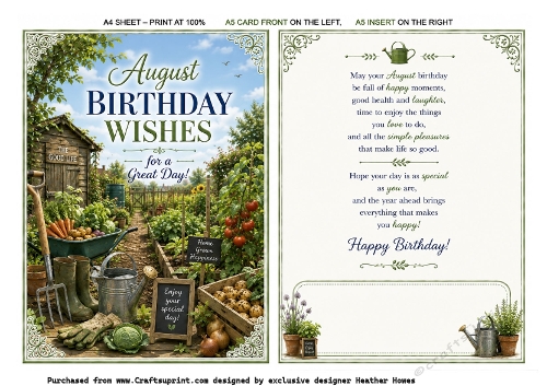 August Birthday  wishes