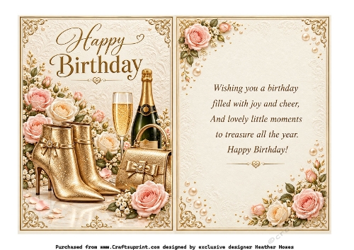  Birthday gold boots