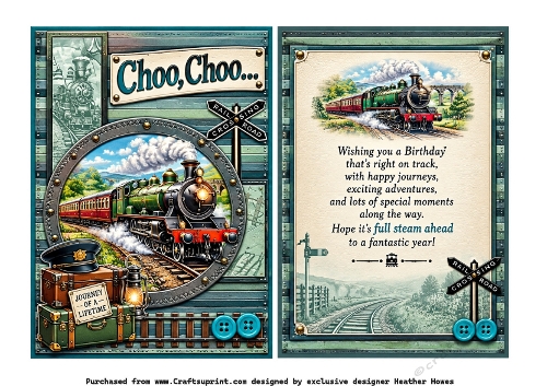 choo choo train male birthday