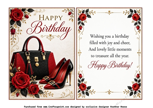 red and black birthday shoes