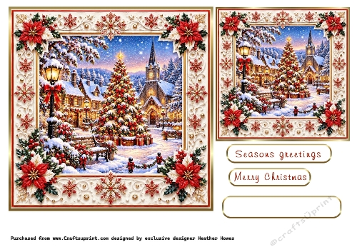 christmas church scene