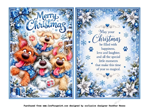 blue festive hounds