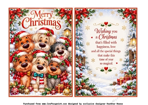 red festive hounds 1