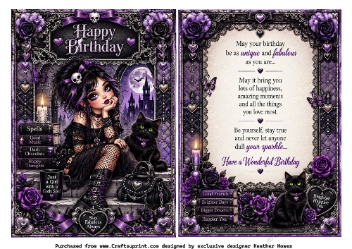 goth birthday girl