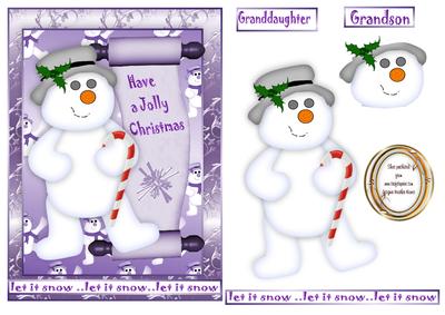 Purple Snowman