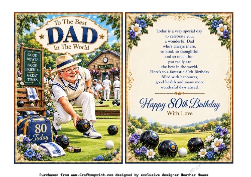 dad 80th bowls birthday
