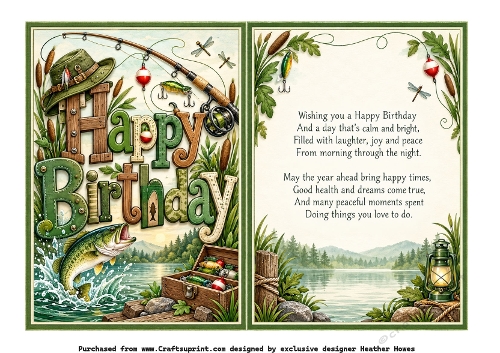 happy birthday fishing