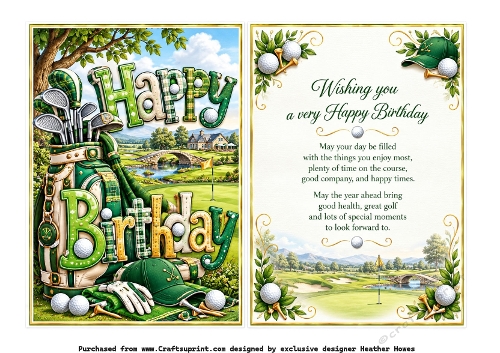 happy birthday golf