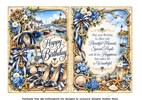 nautical shoes handbag birthday