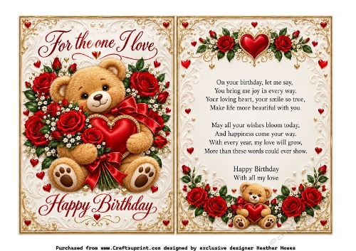 for the one i love birthday