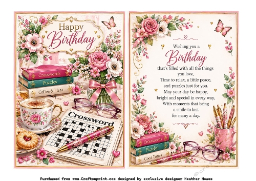 female birthday crossword