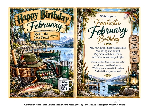 february male birthday fishing