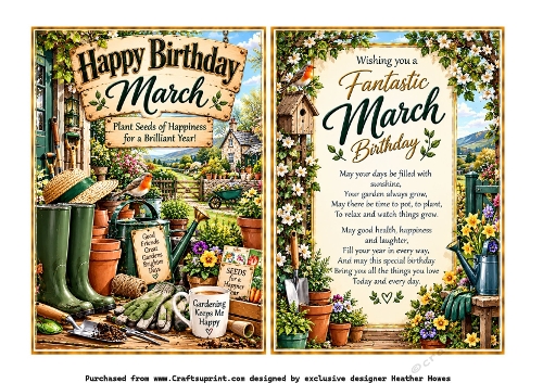 march birthday garden