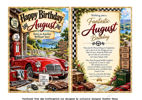 august birthday classic car