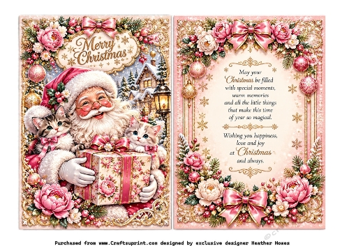 pink santa