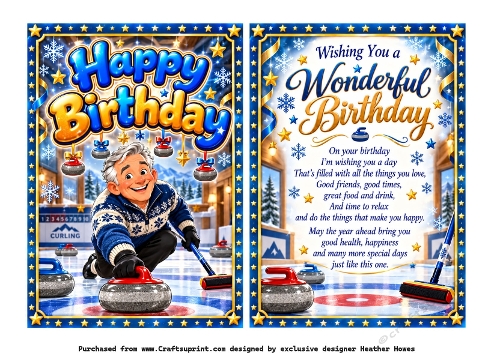 happy birthday  curling
