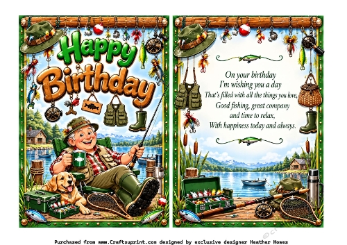 happy birthday fishing