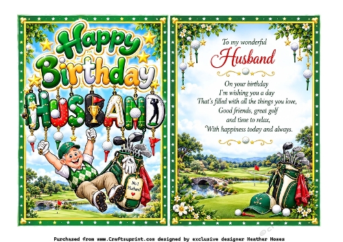 happy birthday golf husband