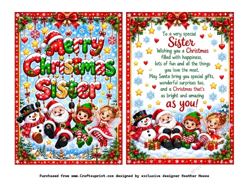 happy christmas sister