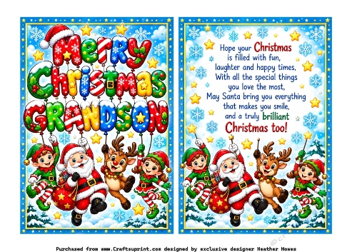 merry christmas  grandson